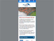 Tablet Screenshot of drivewaycleaningwarwickshire.co.uk
